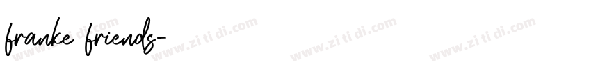 franke friends字体转换